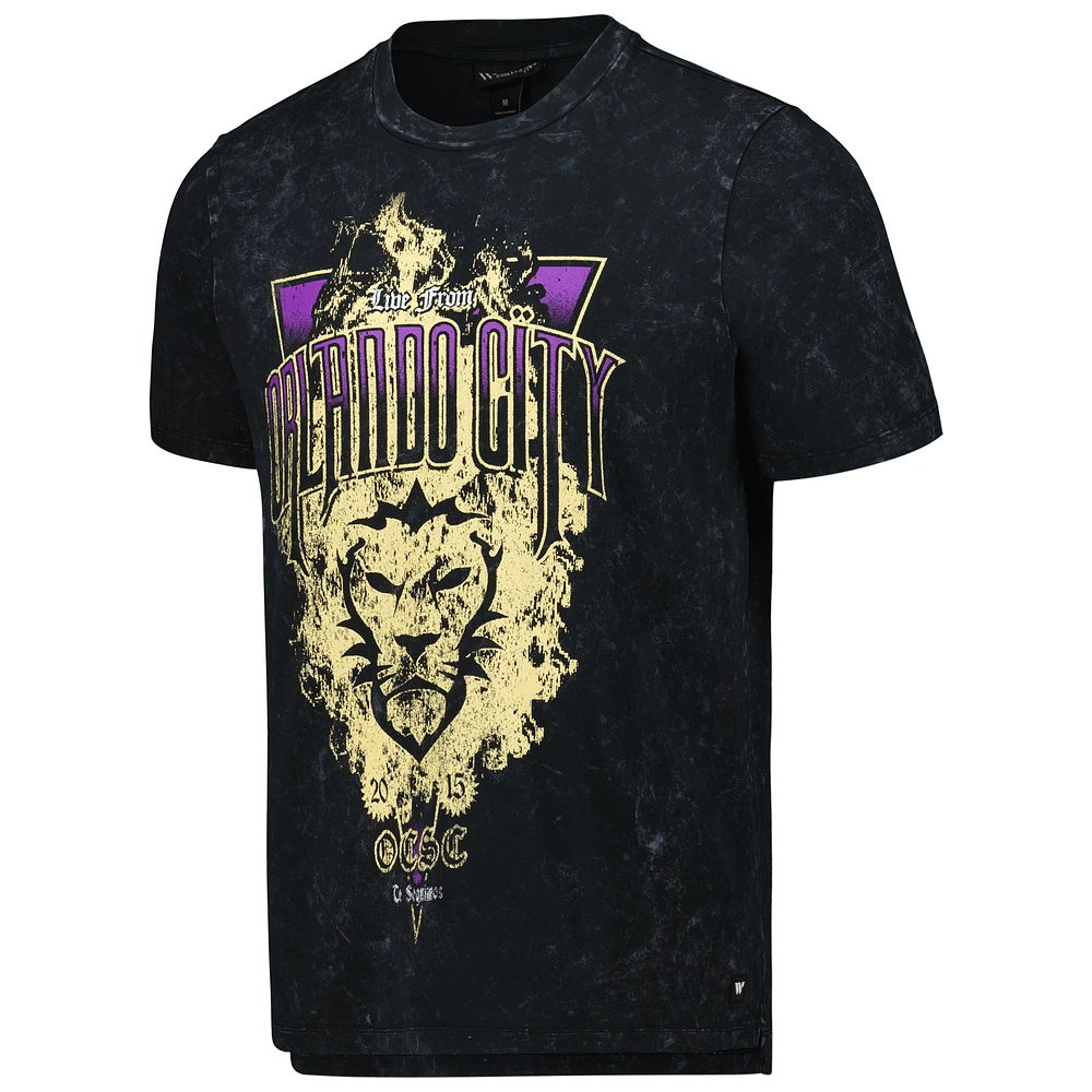 Men's The Wild Collective  Black Orlando City SC Concert T-Shirt