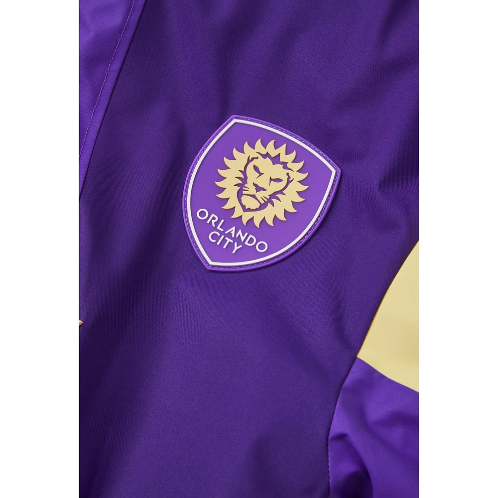 Unisex Live Breathe Futbol Purple Orlando City SC Tekker Half-Zip Anorak Jacket