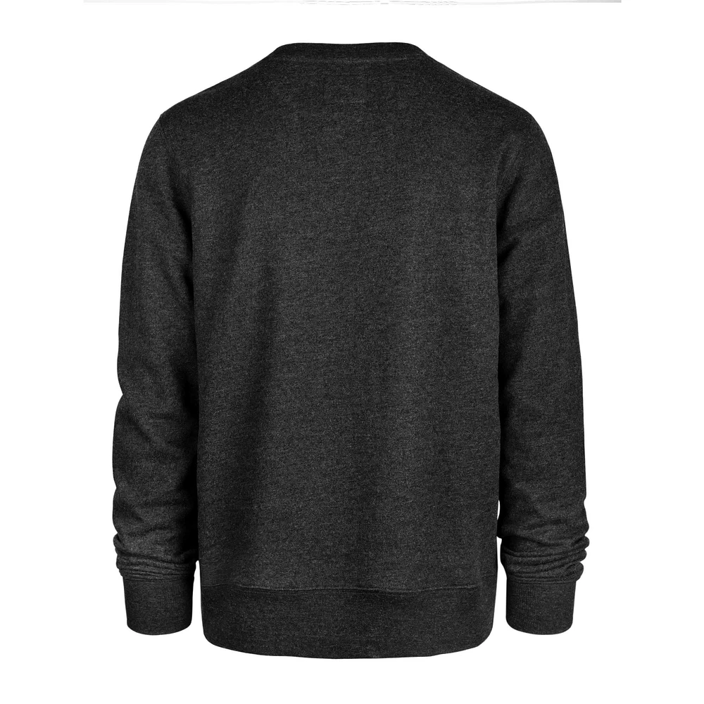 Men's '47 Heather Black Orlando Magic Tribeca Emerson Pullover Sweatshirt