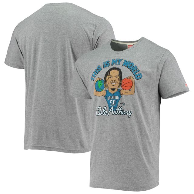 T-shirt Tri-Blend Hommage Cole Anthony Grey Orlando Magic Player pour homme