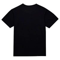 Men's Mitchell & Ness Black Orlando Magic Hardwood Classics Felt Applique Slub T-Shirt