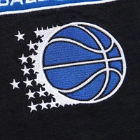 Men's Mitchell & Ness Black Orlando Magic Hardwood Classics Felt Applique Slub T-Shirt