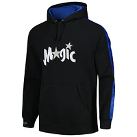 Men's Mitchell & Ness Black Orlando Magic Hardwood Classics Nights Raglan Pullover Hoodie