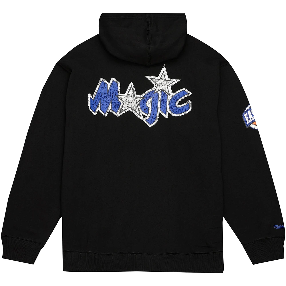 Men's Mitchell & Ness Black Orlando Magic Hardwood Classics OG 2.0 Pullover Hoodie