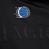 Men's Mitchell & Ness Black Orlando Magic Hardwood Classics Team OG 3.0 Lightweight Satin Full-Snap Jacket