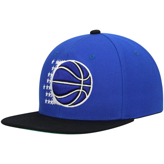 Casquette Snapback bicolore 2.0 Orlando Magic Hardwood Classics Team Mitchell & Ness pour hommes bleu/noir