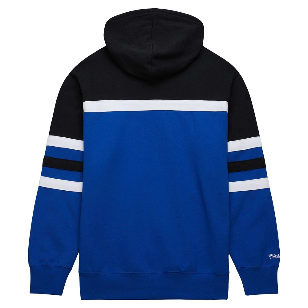 Men's Mitchell & Ness Blue/Black Orlando Magic Head Coach Pullover Hoodie