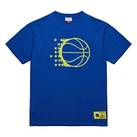 Men's Mitchell & Ness Blue Orlando Magic Hardwood Classics Neon Nights Premium T-Shirt