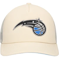 Men's Mitchell & Ness Cream Orlando Magic Trucker Adjustable Hat