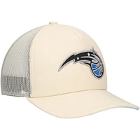 Men's Mitchell & Ness Cream Orlando Magic Trucker Adjustable Hat