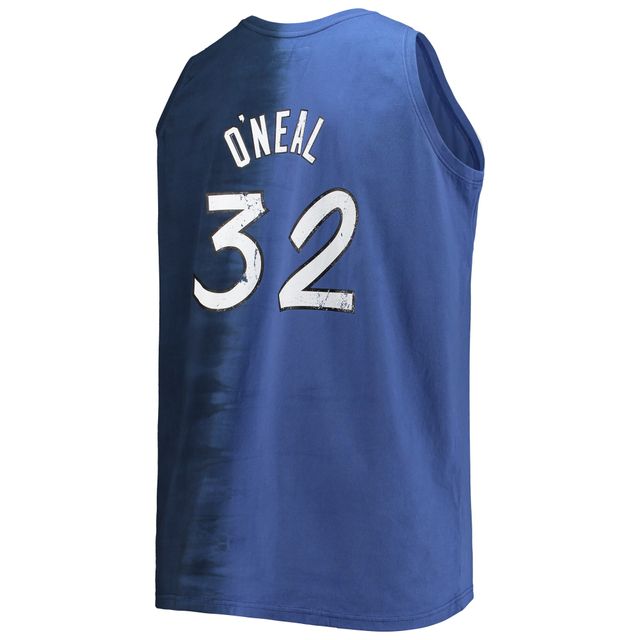 Débardeur pour homme Mitchell & Ness Shaquille O'Neal Bleu/Marine Orlando Magic Big Tall Profile Tie-Dye Player