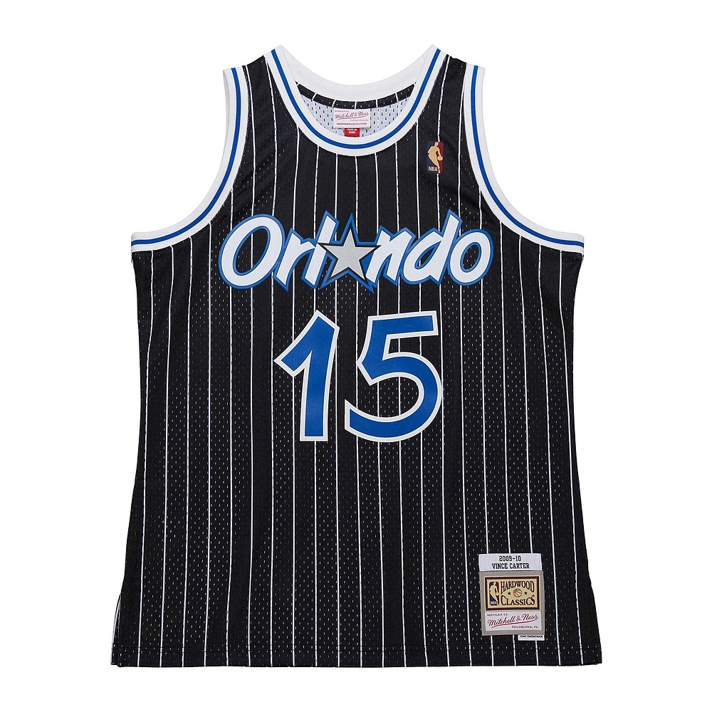 Men's Mitchell & Ness Vince Carter Black Orlando Magic 2009/10 Hardwood Classics Swingman Jersey