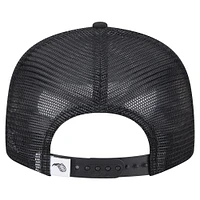Men's New Era Black Orlando Magic 9FIFTY Snapback Trucker Hat