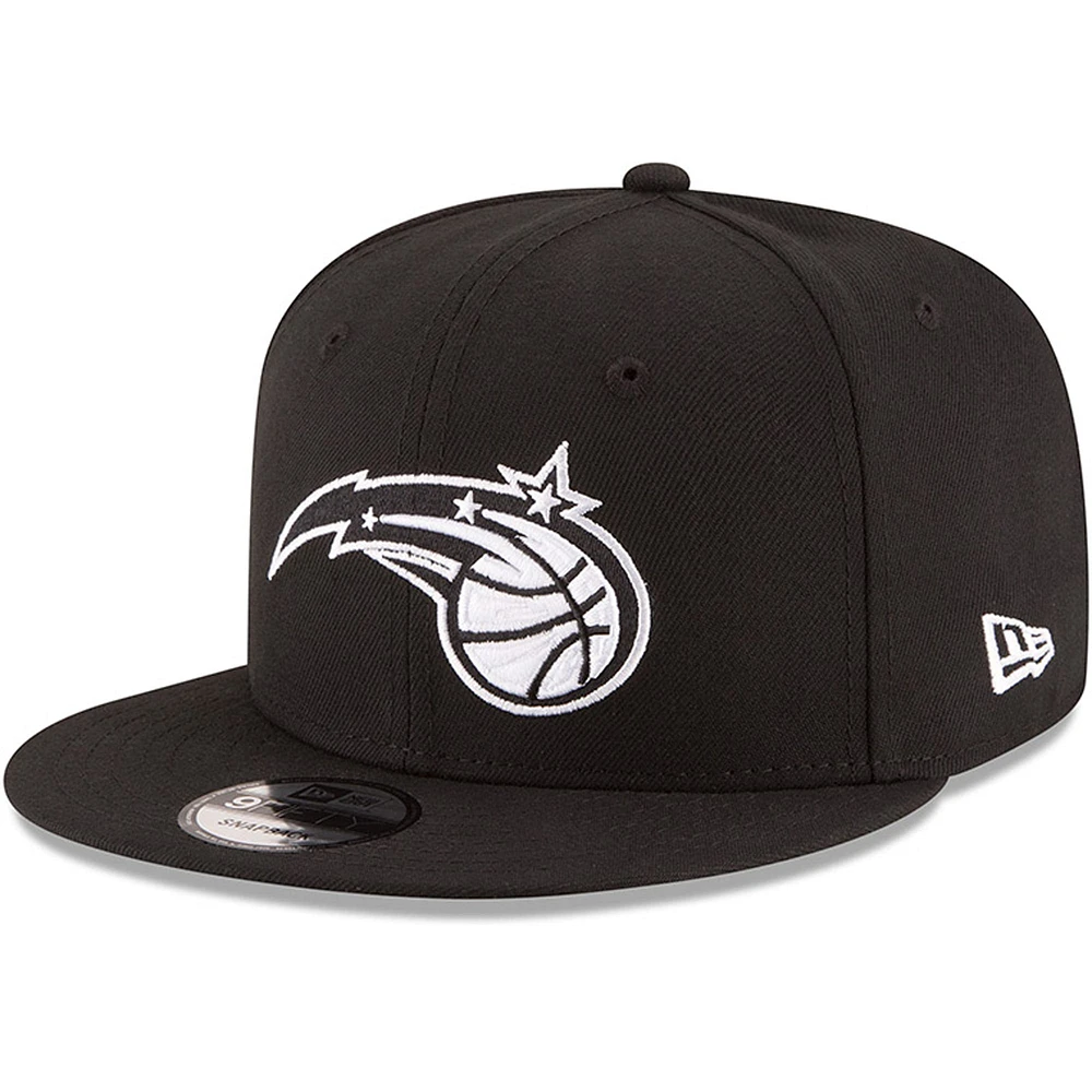 Casquette Snapback ajustable 9FIFTY avec logo noir et blanc Orlando Magic de New Era pour homme