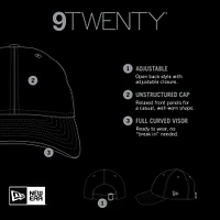 Casquette réglable noire Orlando Magic Team 2.0 9TWENTY New Era pour hommes