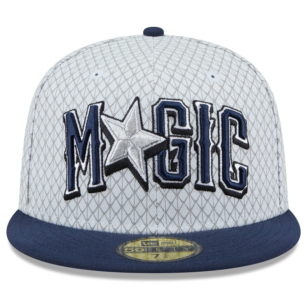 Men's New Era  Gray Orlando Magic 2024/25 City Edition 59FIFTY Fitted Hat