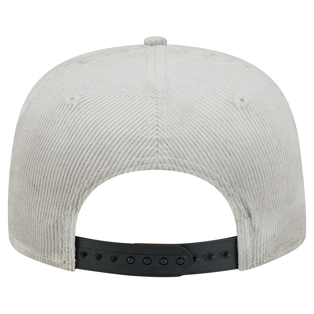 Men's New Era Gray Orlando Magic Throwback Corduroy Golfer Snapback Hat