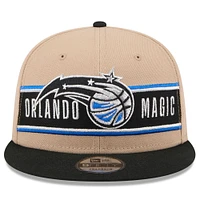 Men's New Era Tan/Black Orlando Magic 2024 NBA Draft 9FIFTY Snapback Hat