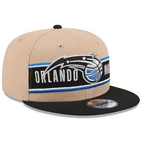 Men's New Era Tan/Black Orlando Magic 2024 NBA Draft 9FIFTY Snapback Hat