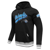 Men's Pro Standard Black Orlando Magic Script Tail Pullover Hoodie
