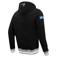 Men's Pro Standard Black Orlando Magic Script Tail Pullover Hoodie