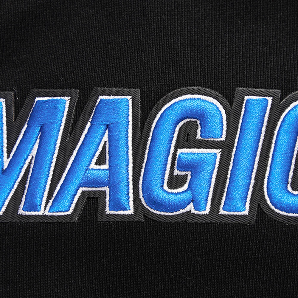 Men's Pro Standard Black Orlando Magic Script Tail Pullover Hoodie