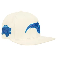 Casquette Snapback Pro Standard Crème Orlando Magic Logo Pop pour hommes