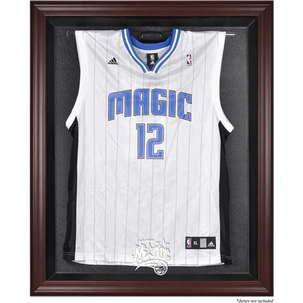 Vitrine de présentation encadrée en acajou avec logo de l'équipe des Orlando Magic