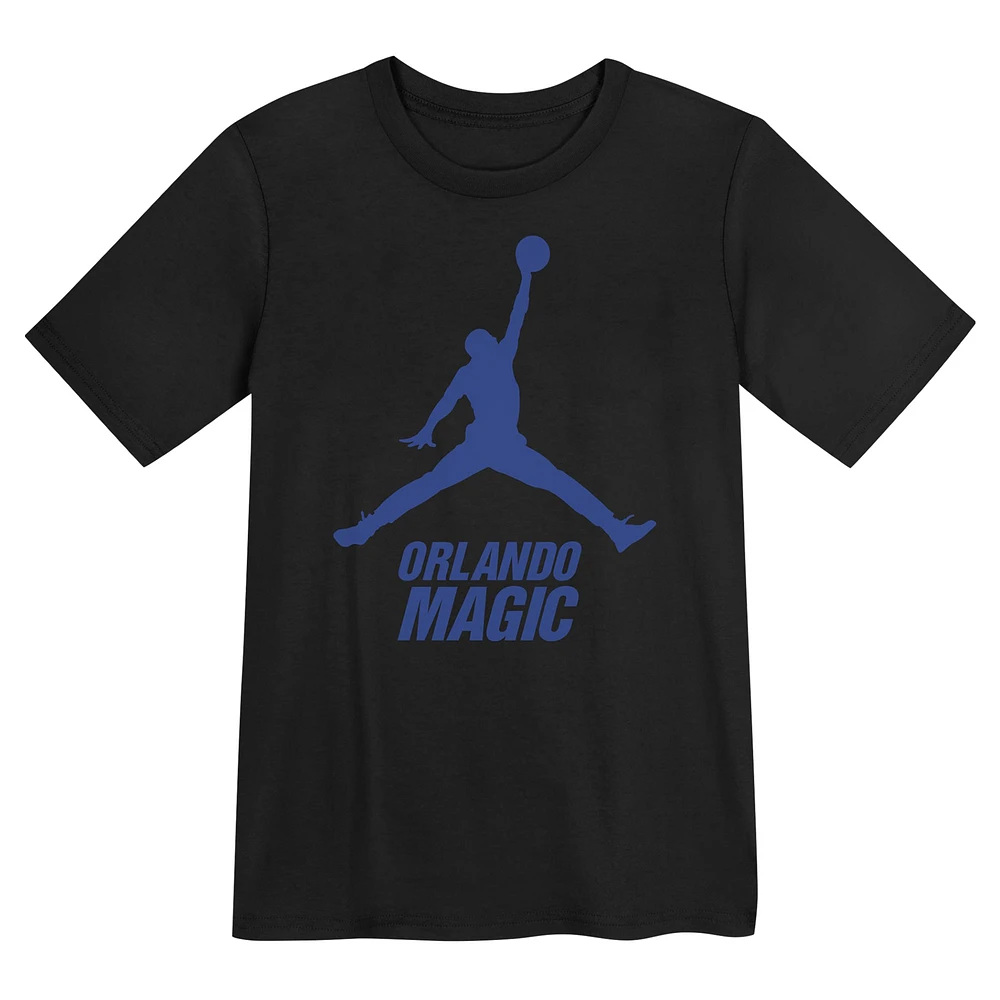 Preschool Jordan Brand Black Orlando Magic Essential Jumpman T-Shirt