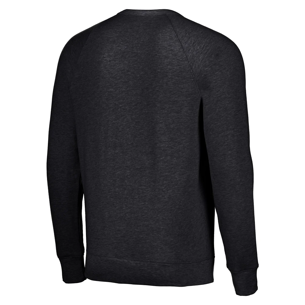 Unisex Homage  Charcoal Orlando Magic Slam Dunk Sesame Tri-Blend Crew Raglan Pullover Sweatshirt