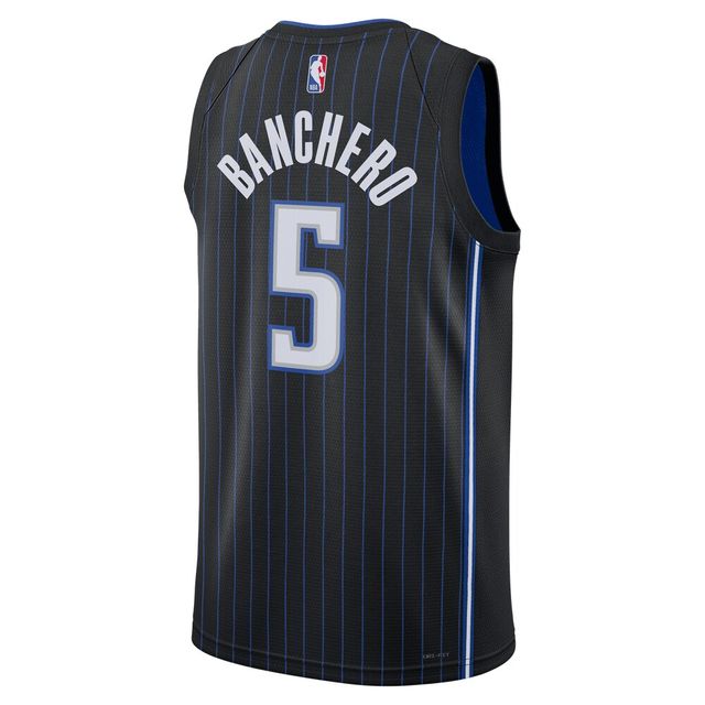 Unisexe Nike Paolo Banchero Noir Orlando Magic 2022 NBA Draft First Round Pick Swingman Jersey - Icon Edition