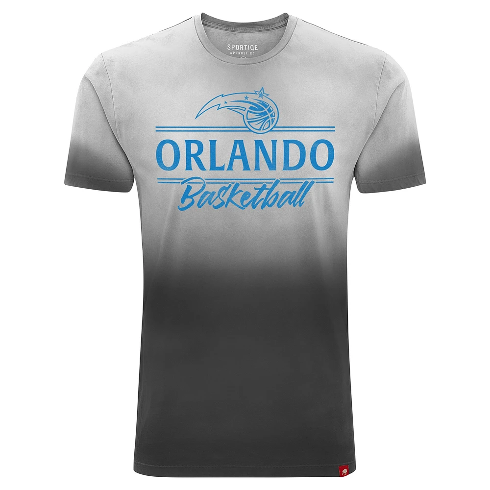 Unisex Sportiqe Black Orlando Magic Bingham Sun-Fade T-Shirt