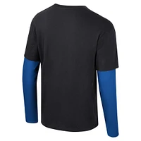 Unisex Stadium Essentials Black Orlando Magic Spectator 2fer Long Sleeve  T-Shirt