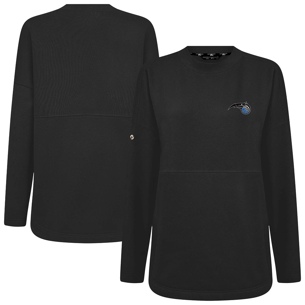 Women's Levelwear Black Orlando Magic Beaudry Pullover Sweatshirt