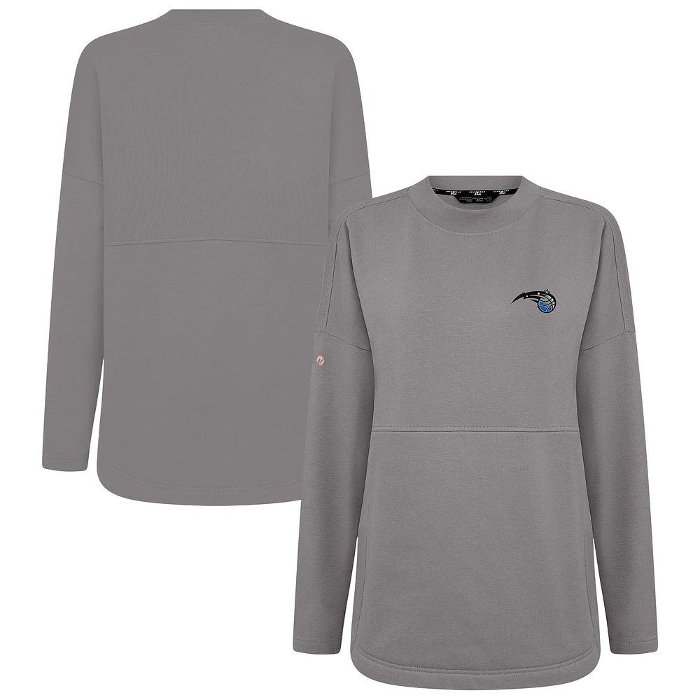 Women's Levelwear Gray Orlando Magic Beaudry Pullover Sweatshirt