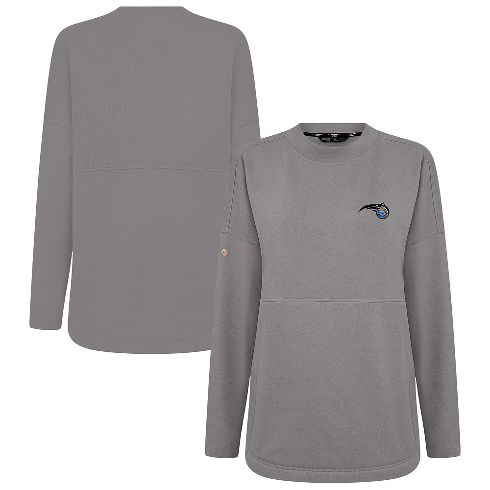 Women's Levelwear Gray Orlando Magic Beaudry Pullover Sweatshirt