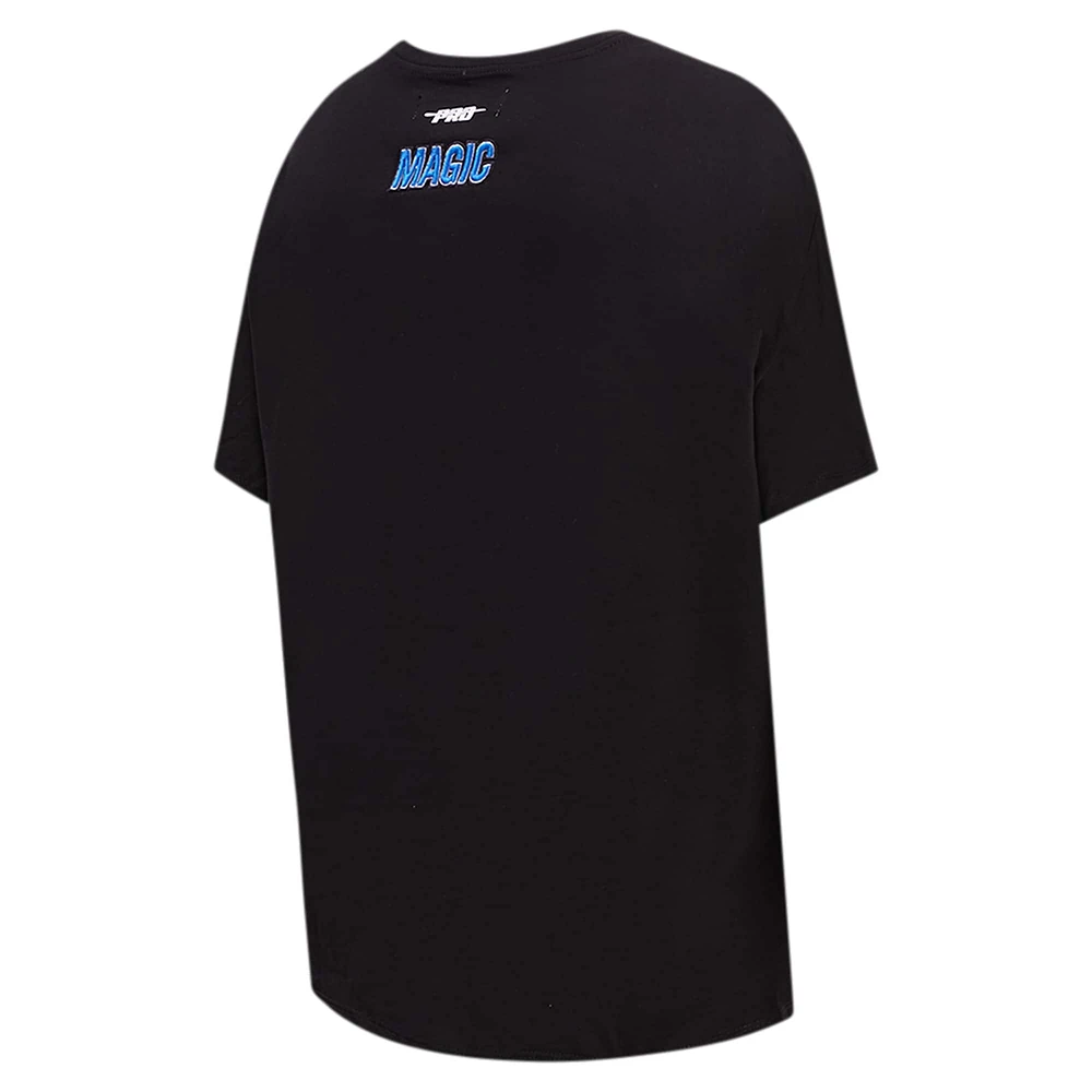 Women's Pro Standard Black Orlando Magic Script Boyfriend T-Shirt