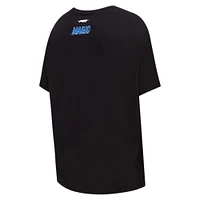 Women's Pro Standard Black Orlando Magic Script Boyfriend T-Shirt