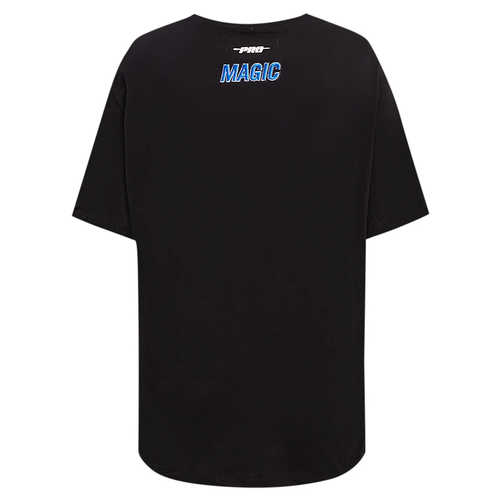 Women's Pro Standard Black Orlando Magic Script Boyfriend T-Shirt