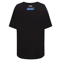 Women's Pro Standard Black Orlando Magic Script Boyfriend T-Shirt