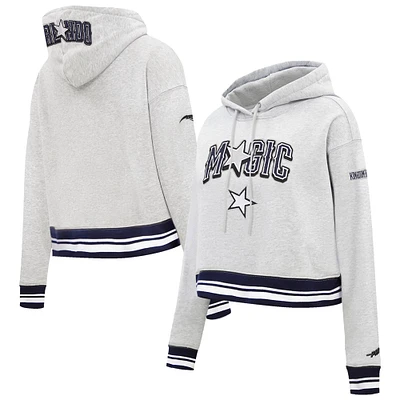 Sweat à capuche court pour femme Pro Standard gris Orlando Magic 2024/25 City Edition
