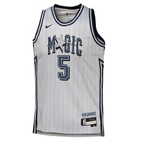Youth Nike Paolo Banchero Silver Orlando Magic 2024/25 Swingman Player Jersey - City Edition