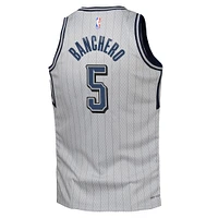 Youth Nike Paolo Banchero Silver Orlando Magic 2024/25 Swingman Player Jersey - City Edition