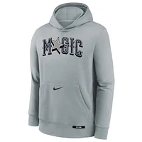 Youth Nike  Silver Orlando Magic 2024/25 City Edition Club Fleece Pullover Hoodie