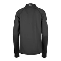 Women's 5th & Ocean by New Era Black Ottawa Redblacks Sideline Piper Performance Raglan Quarter-Zip Top