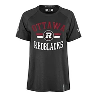 Women's New Era  Black Ottawa Redblacks Sideline Circuit Performance T-Shirt