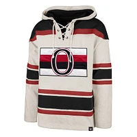Chandail à capuchon lacets Rockaway des Sénateurs d'Ottawa '47 Oatmeal pour hommes
