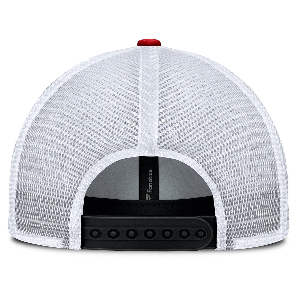 Men's Fanatics Black/Red Ottawa Senators One-Timer Meshback Adjustable Hat