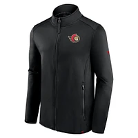 Men's Fanatics Black Ottawa Senators Authentic Pro Full-Zip Jacket
