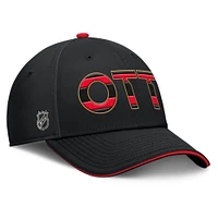 Men's Fanatics Black Ottawa Senators Authentic Pro Rink Flex Hat